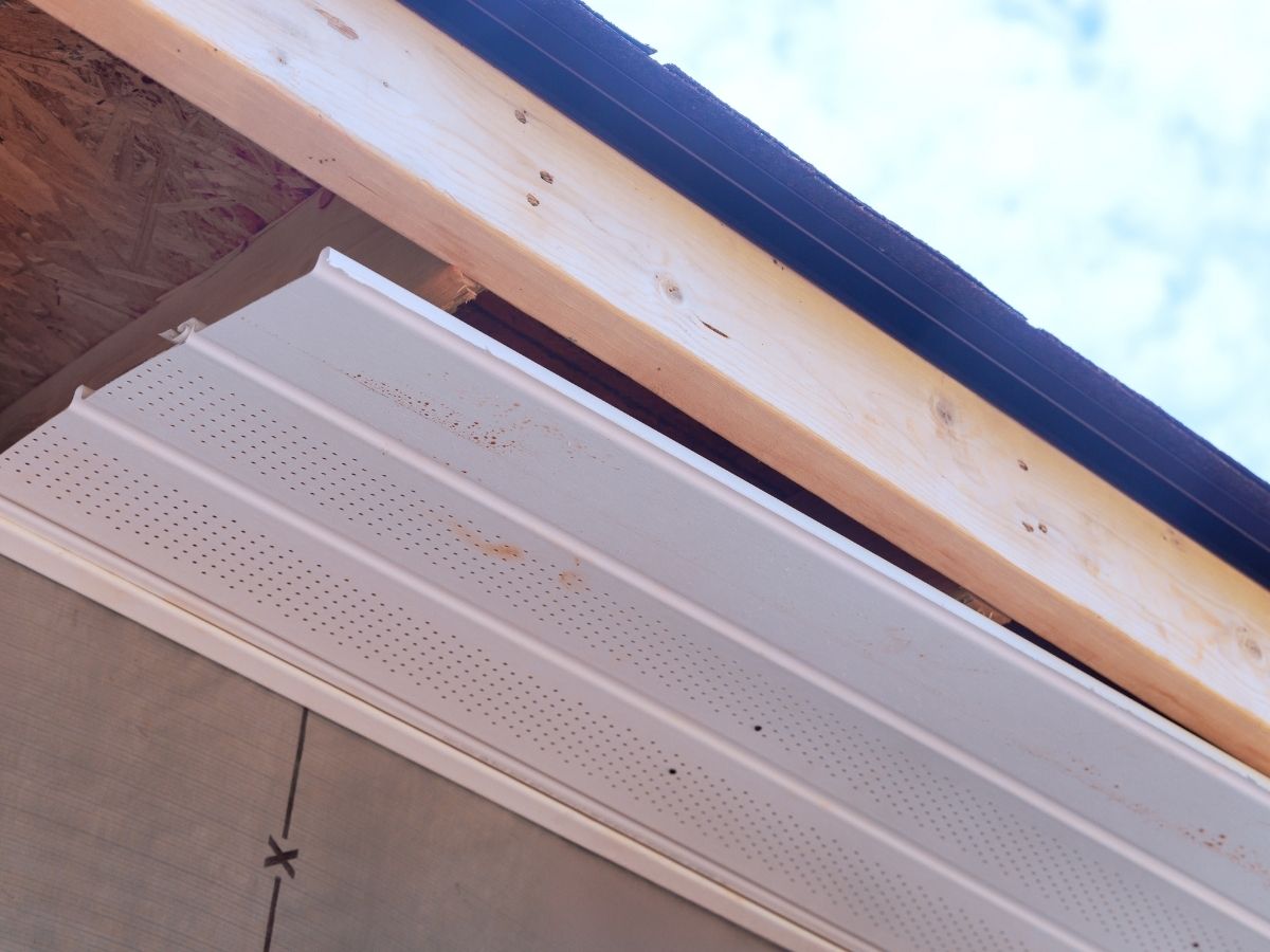 Soffit installation 2
